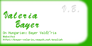 valeria bayer business card